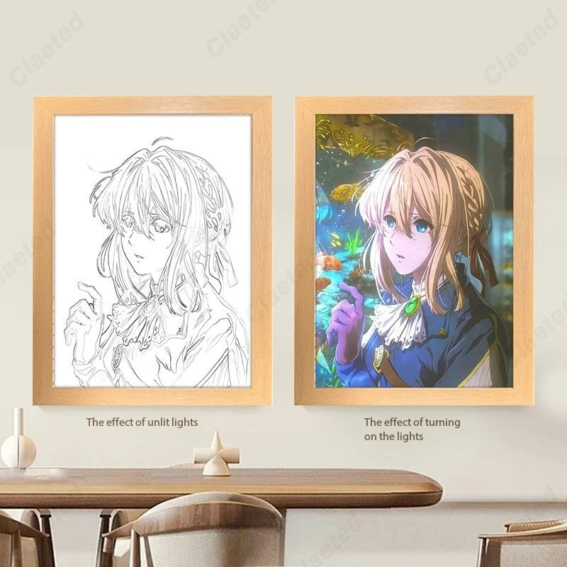 Anime LED Lighting Painting Animation Nightlight