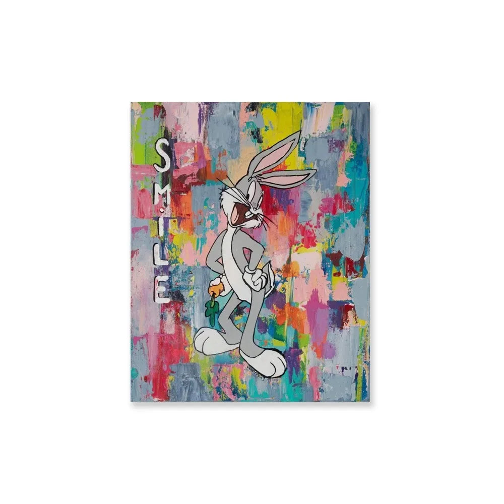MINISO Bugs Bunny Banksy Pop Art Canvas