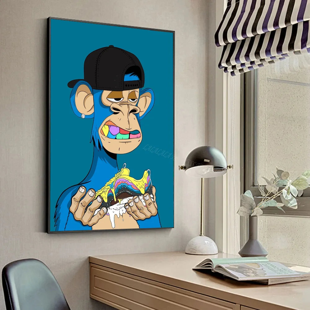 Funky Funny Animal Art Monkey