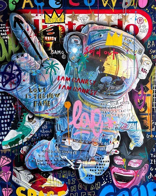 Kaws Modern Graffiti Aesthetic Wall Art