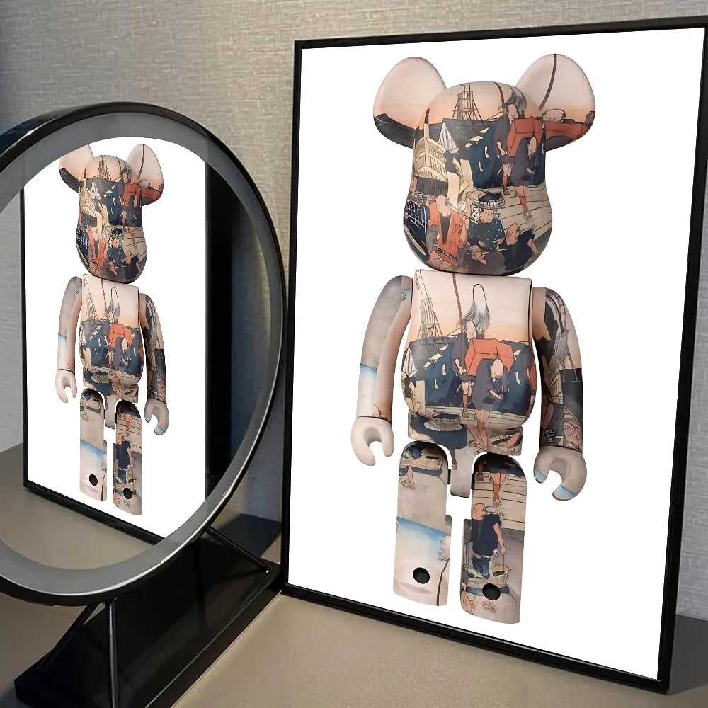 Japan Bearbrick Toy Poster Self-adhesive Art