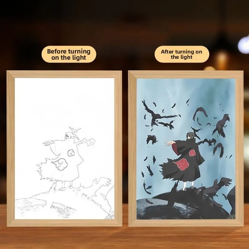 NARUTO Light Painting Anime Light Box