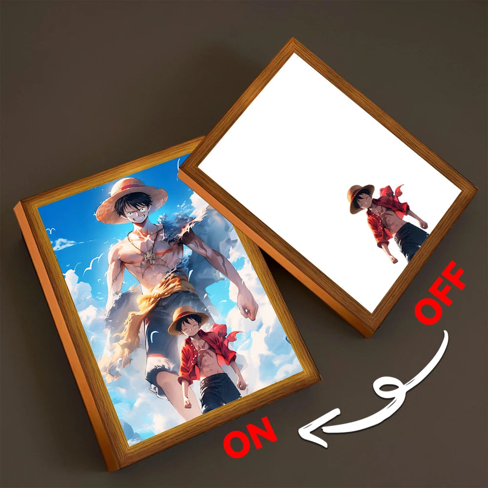 Anime Light Painting Photo Frame One Piece
