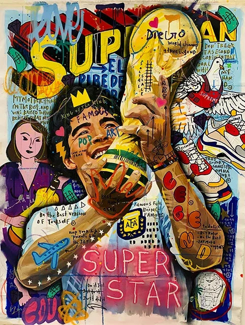 Kaws Modern Graffiti Aesthetic Wall Art