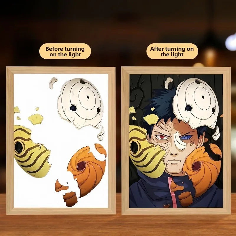 NARUTO Light Painting Anime Light Box