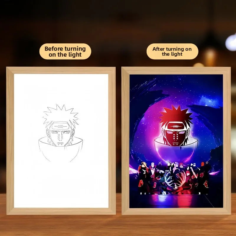 NARUTO Light Painting Anime Light Box