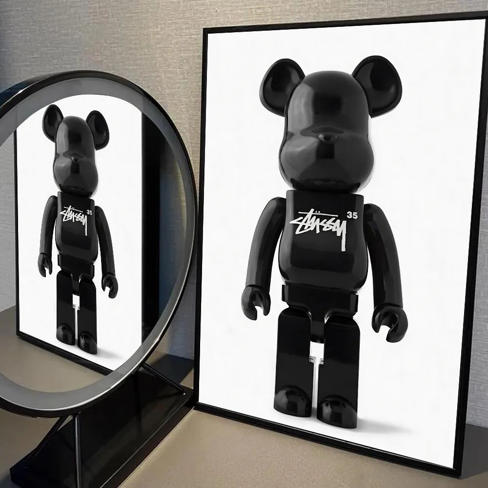 Japan Bearbrick Toy Poster Self-adhesive Art