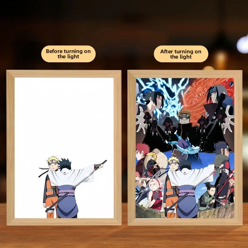 NARUTO Light Painting Anime Light Box