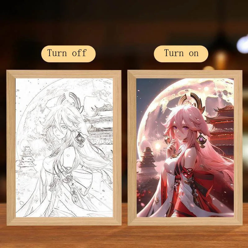 Anime JJK Figure Led Night Light