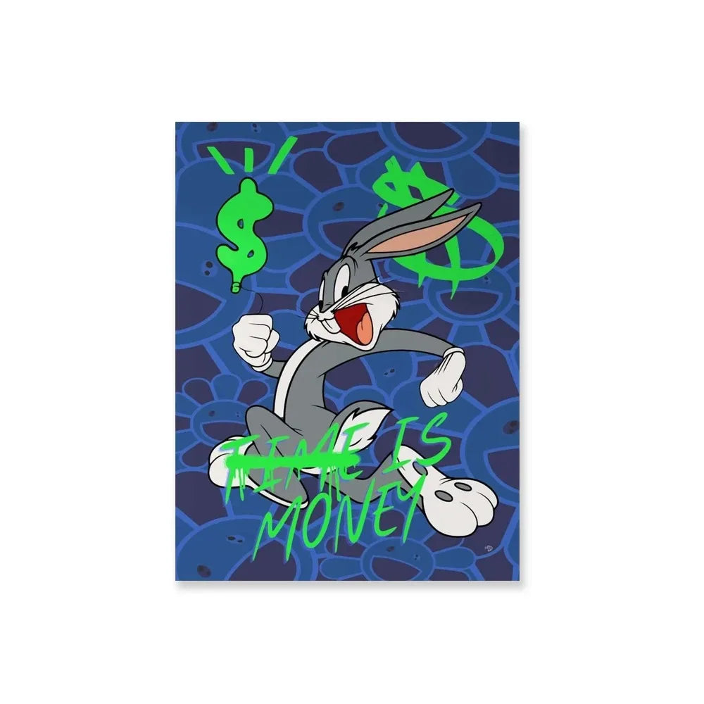 MINISO Bugs Bunny Banksy Pop Art Canvas