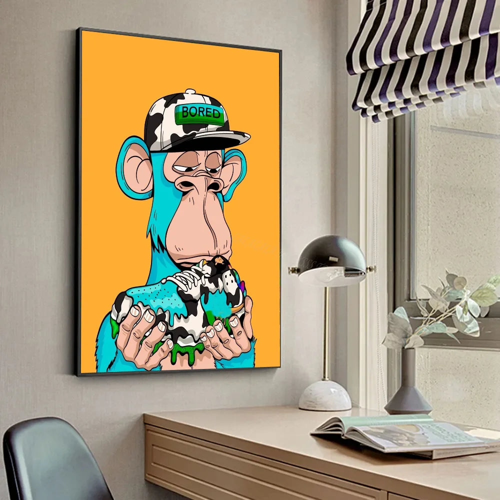 Funky Funny Animal Art Monkey