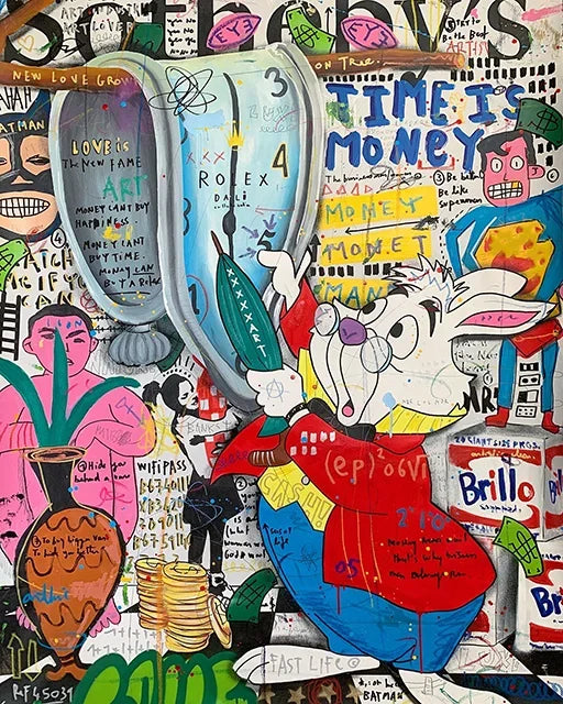 Kaws Modern Graffiti Aesthetic Wall Art