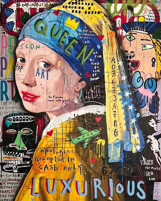 Kaws Modern Graffiti Aesthetic Wall Art