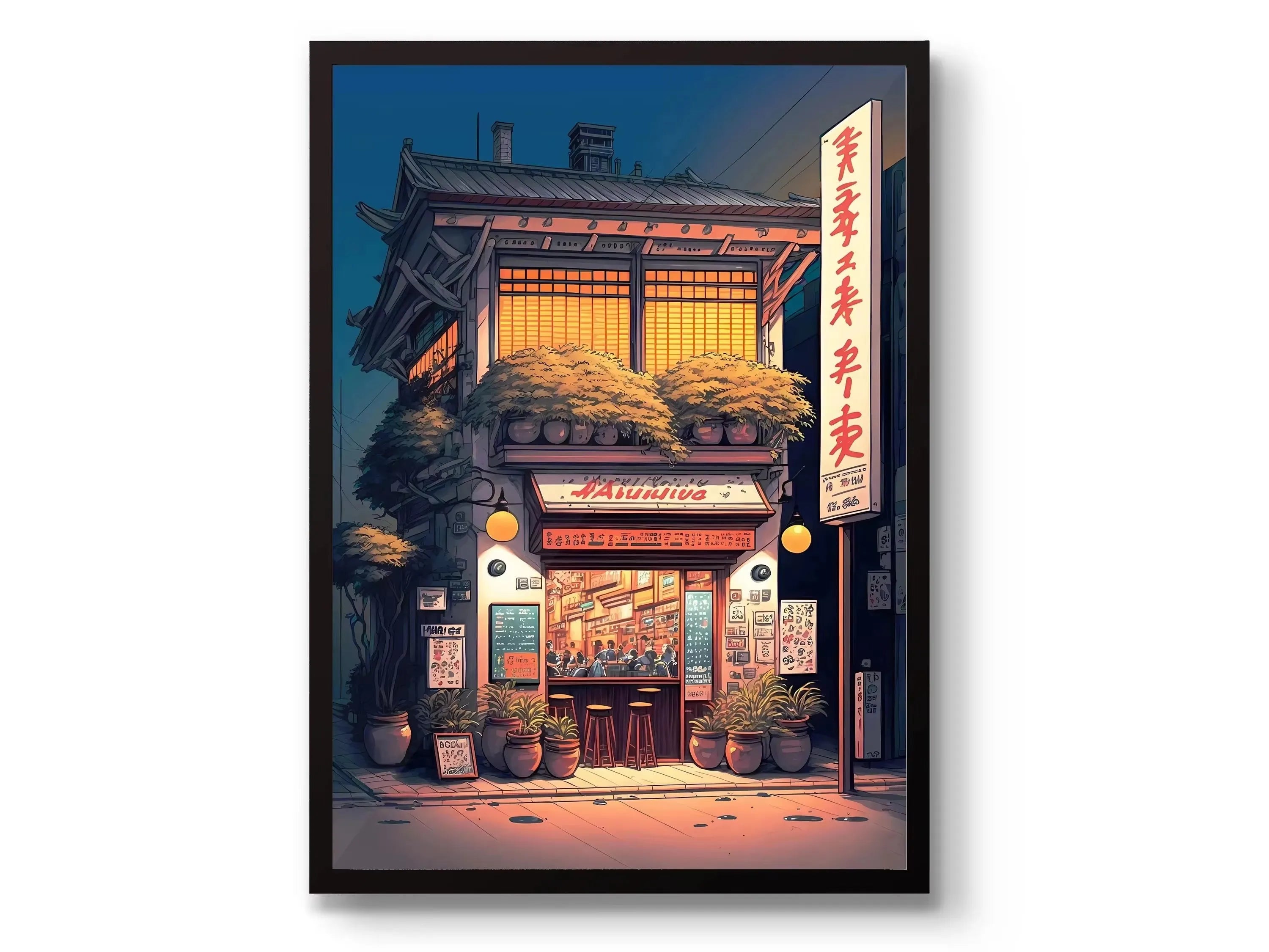 Japanese Tokyo Teahouse Canvas Print