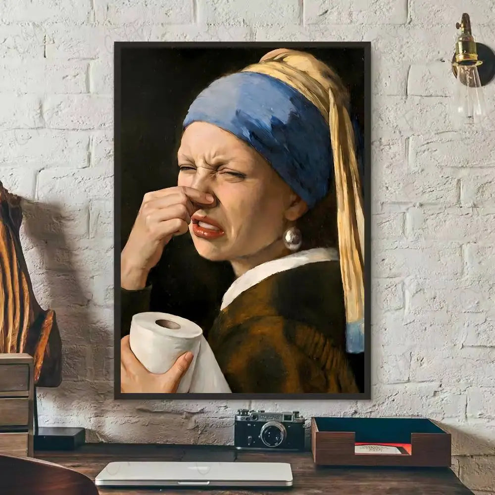 Stinky Toilet Funny Art Funny Celebrity