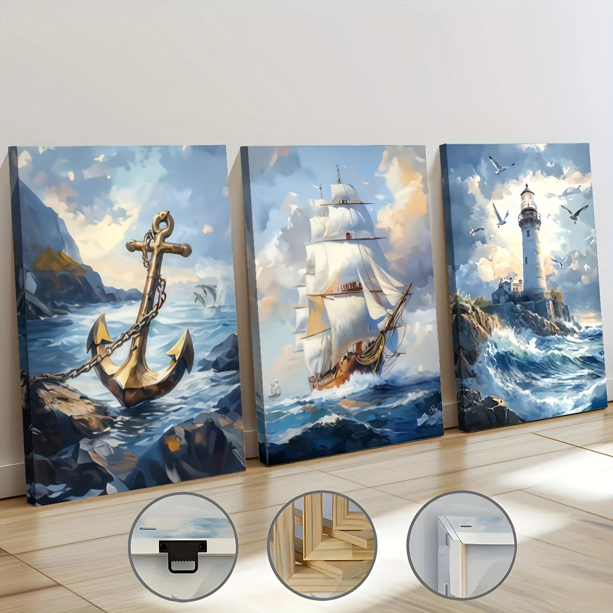 Abstract Nautical Themes Ships Anchors Sailboats