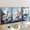 Abstract Nautical Themes Ships Anchors Sailboats