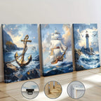 Abstract Nautical Themes Ships Anchors Sailboats