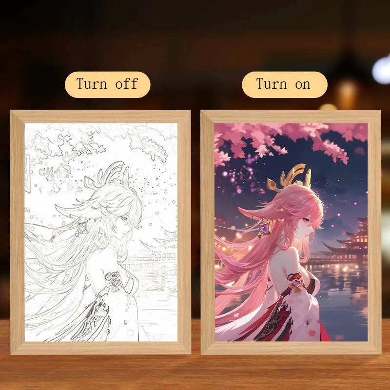 Anime JJK Figure Led Night Light