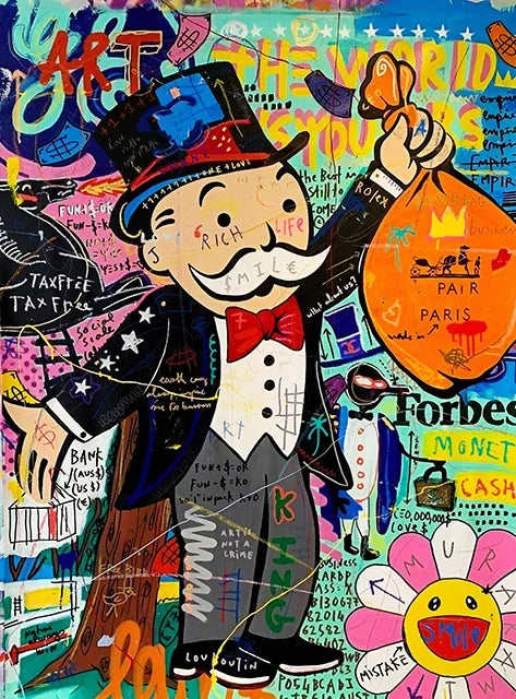 Kaws Modern Graffiti Aesthetic Wall Art