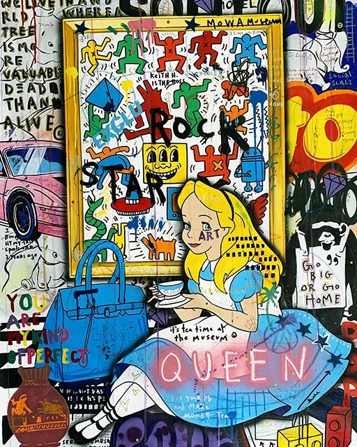 Kaws Modern Graffiti Aesthetic Wall Art