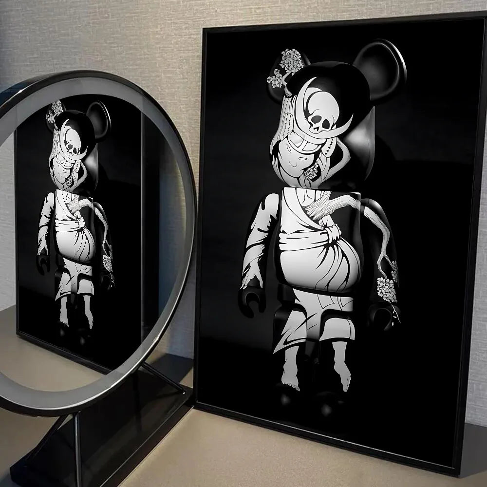 Japan Bearbrick Toy Poster Self-adhesive Art