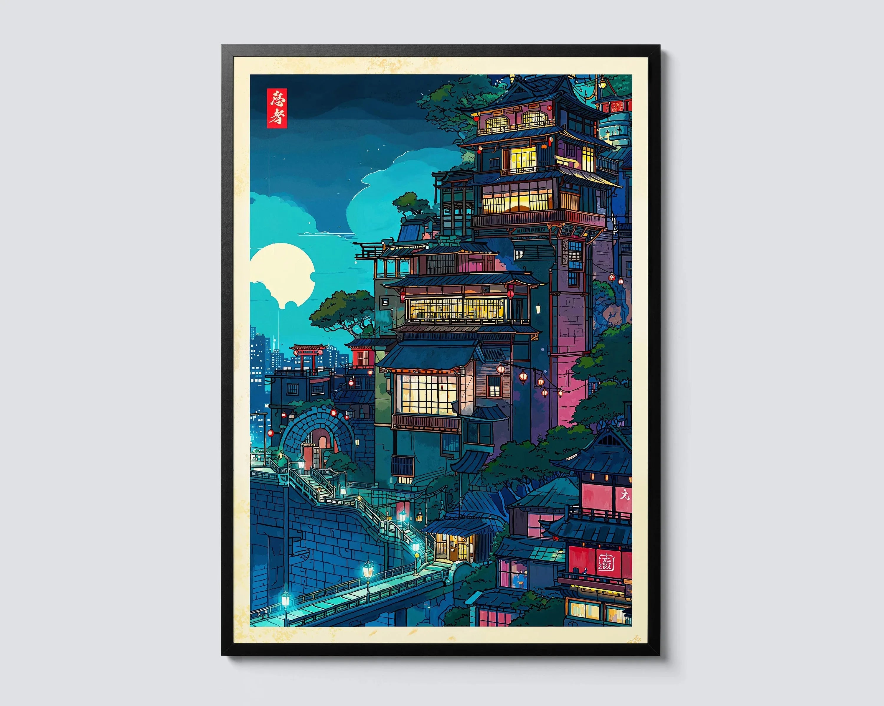 Japanese Tokyo Teahouse Canvas Print