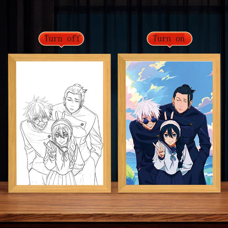 Anime JJK Figure Led Night Light