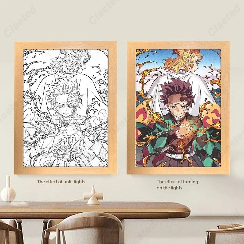 Anime LED Lighting Painting Animation Nightlight