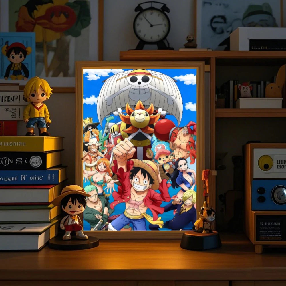 Anime Light Painting Photo Frame One Piece