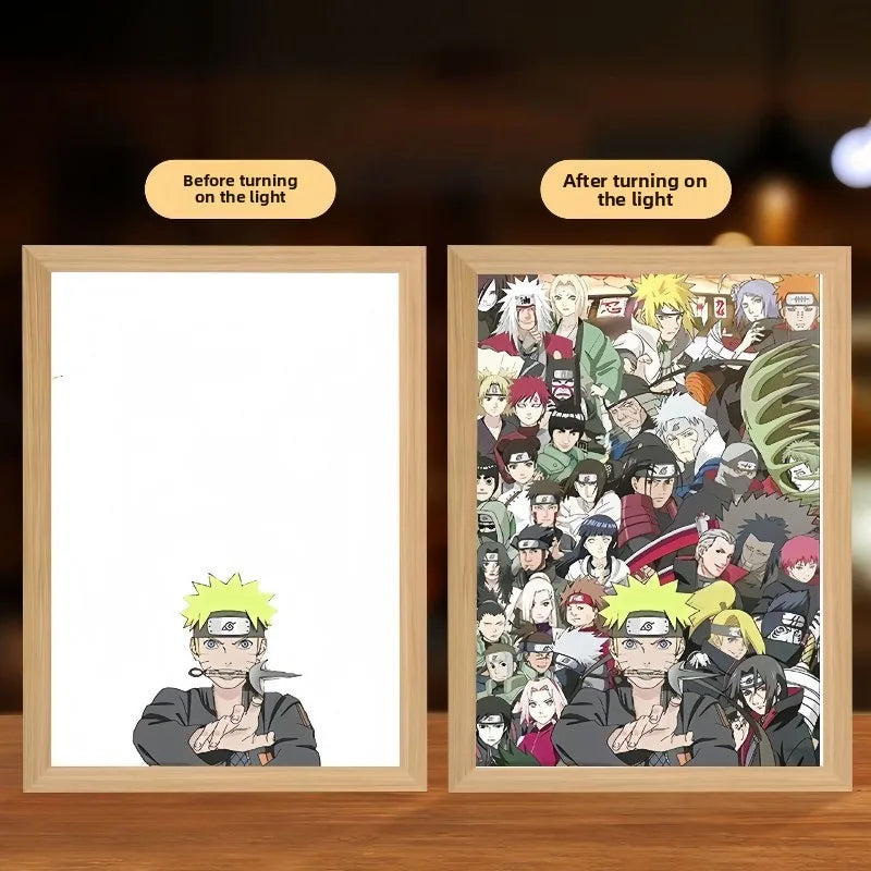 NARUTO Light Painting Anime Light Box