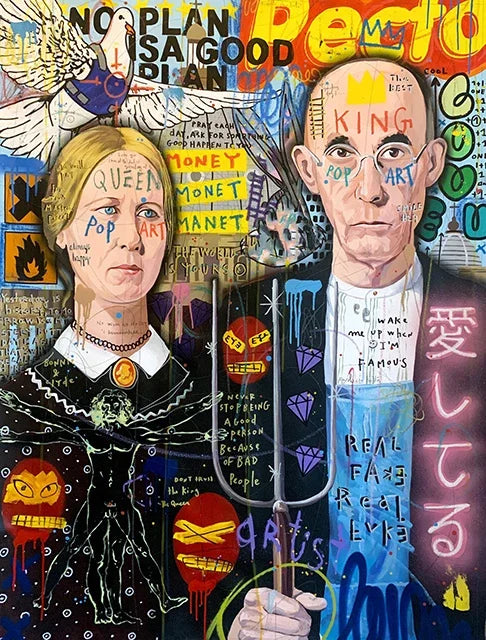 Kaws Modern Graffiti Aesthetic Wall Art