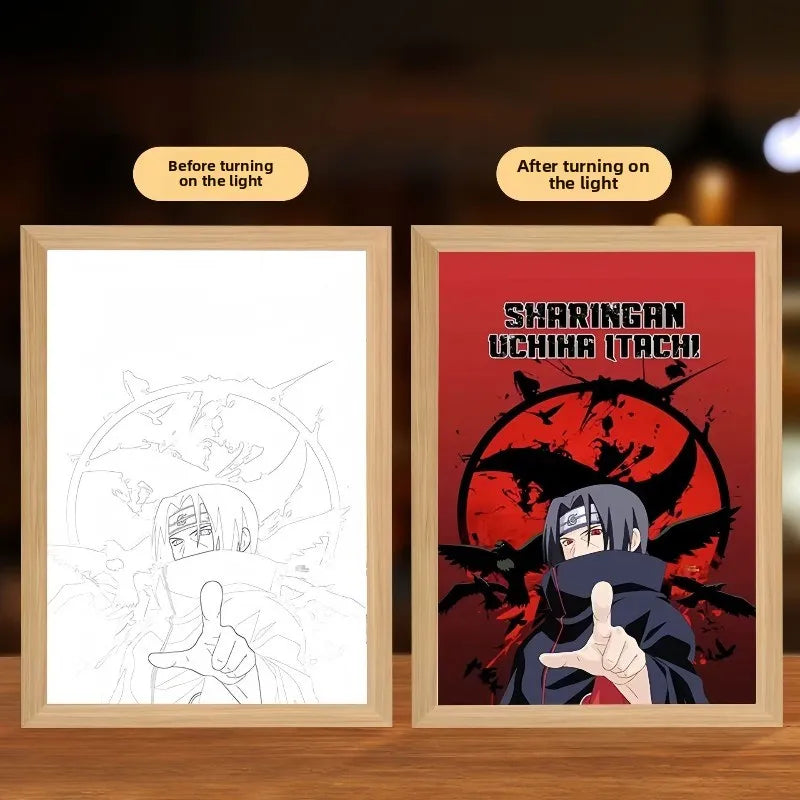NARUTO Light Painting Anime Light Box