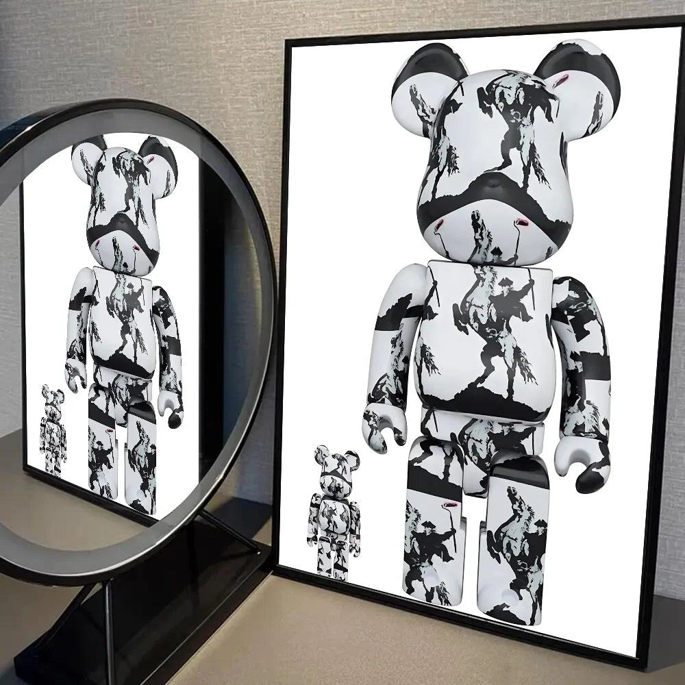 Japan Bearbrick Toy Poster Self-adhesive Art