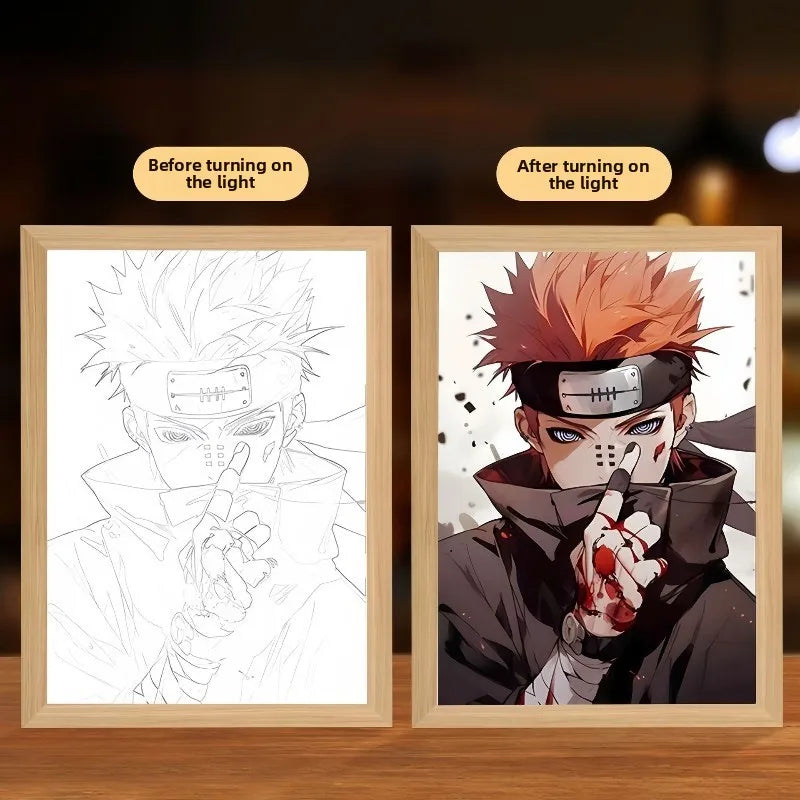 NARUTO Light Painting Anime Light Box