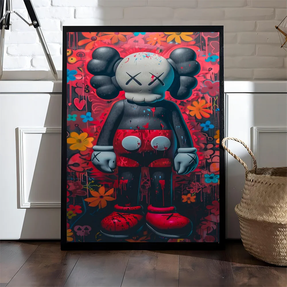 Kaws Cartoon Abstract Graffiti