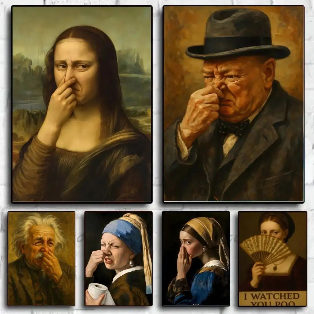 Stinky Toilet Funny Art Funny Celebrity