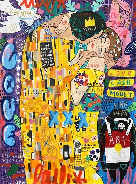 Kaws Modern Graffiti Aesthetic Wall Art