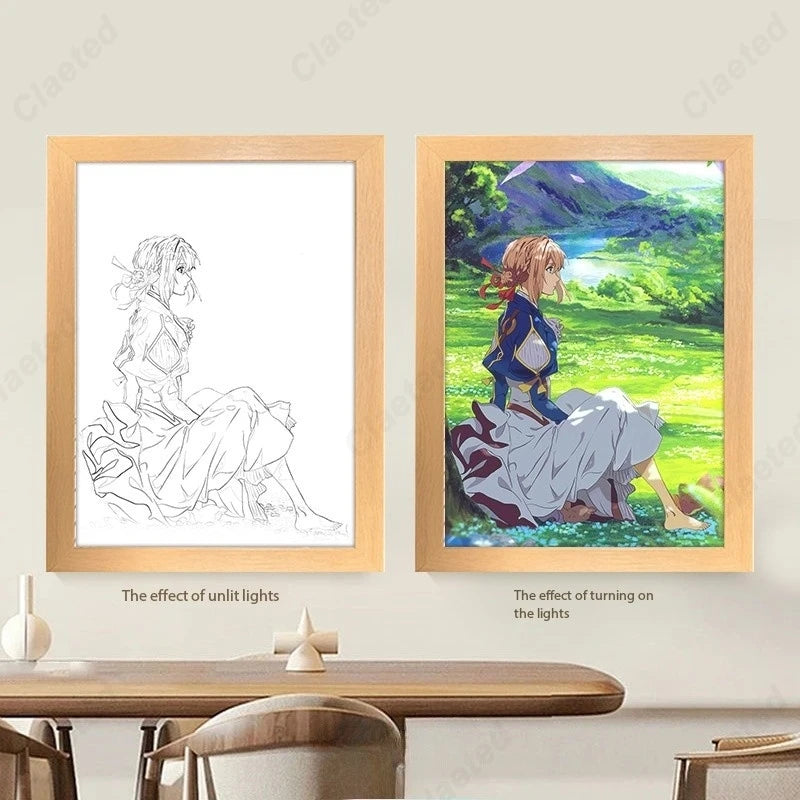 Anime LED Lighting Painting Animation Nightlight