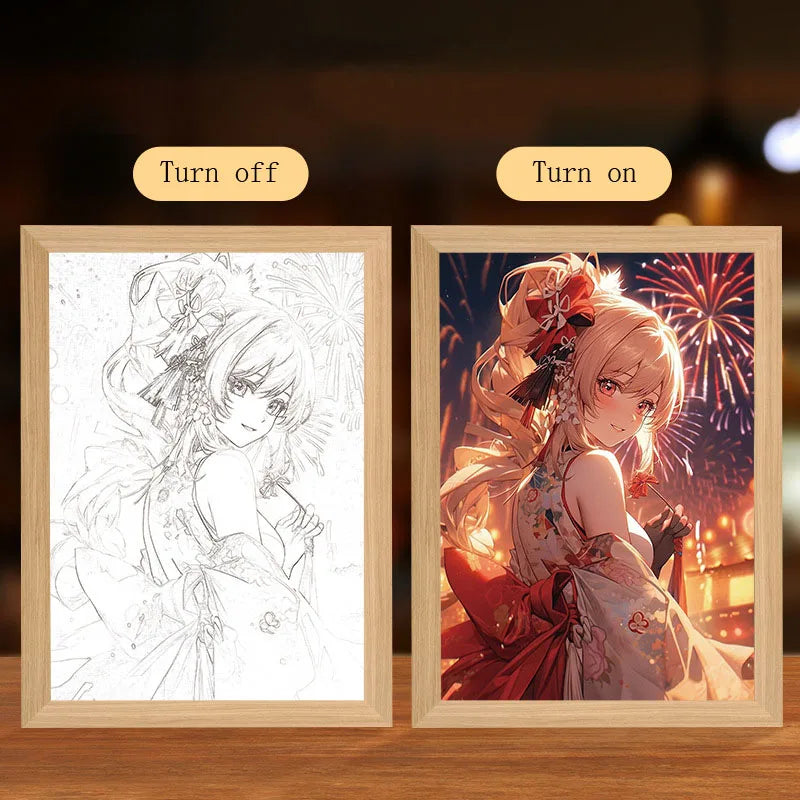 Anime JJK Figure Led Night Light