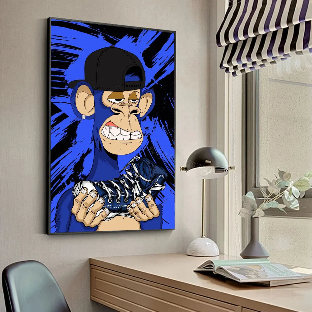 Funky Funny Animal Art Monkey