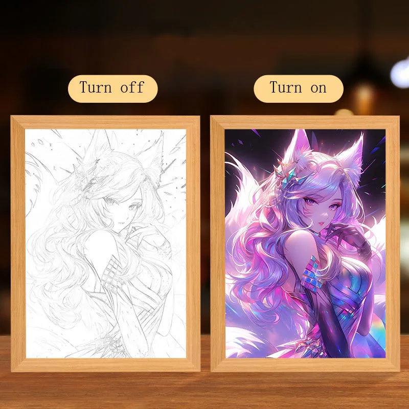 Anime JJK Figure Led Night Light