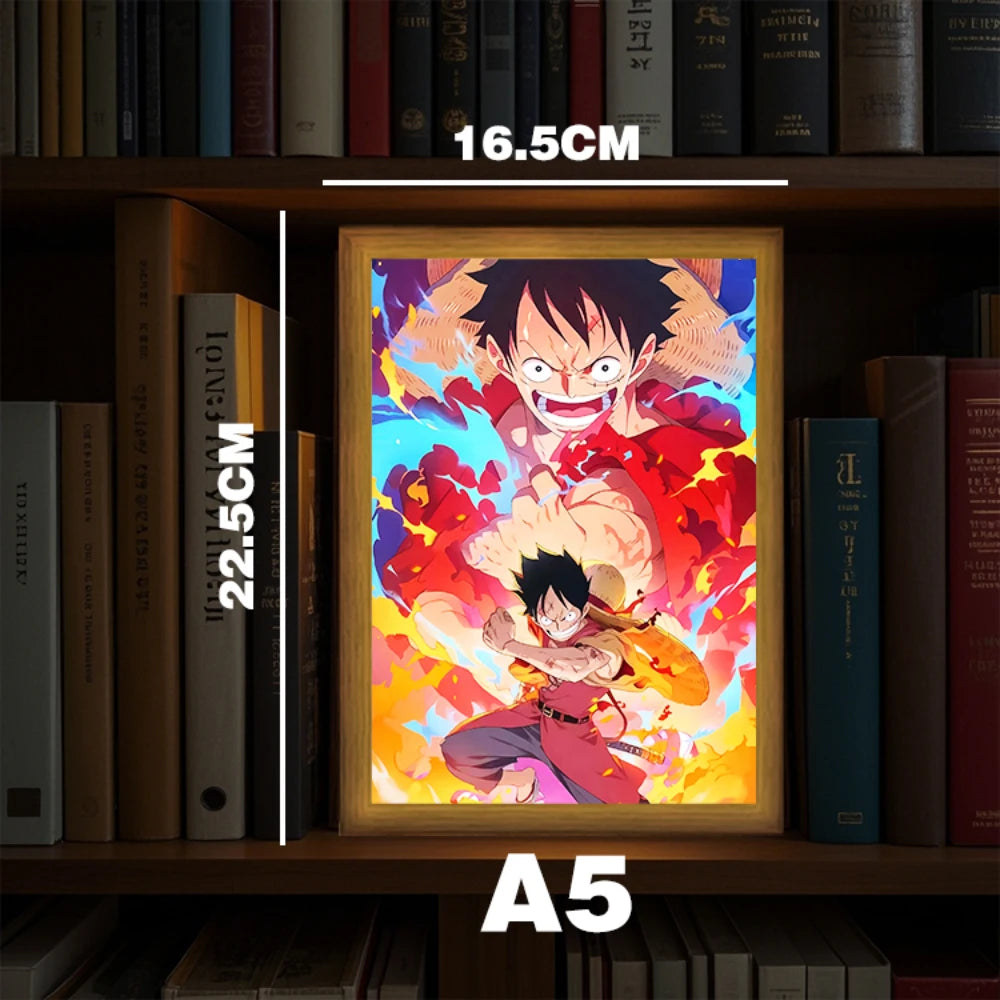 Anime Light Painting Photo Frame One Piece