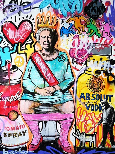 Kaws Modern Graffiti Aesthetic Wall Art