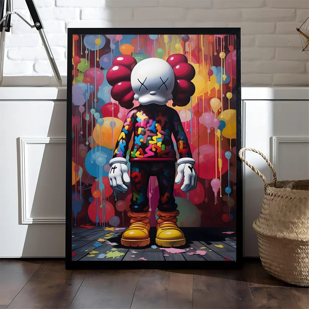 Kaws Cartoon Abstract Graffiti