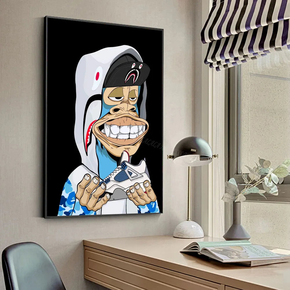 Funky Funny Animal Art Monkey