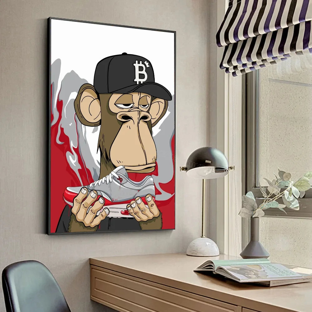 Funky Funny Animal Art Monkey