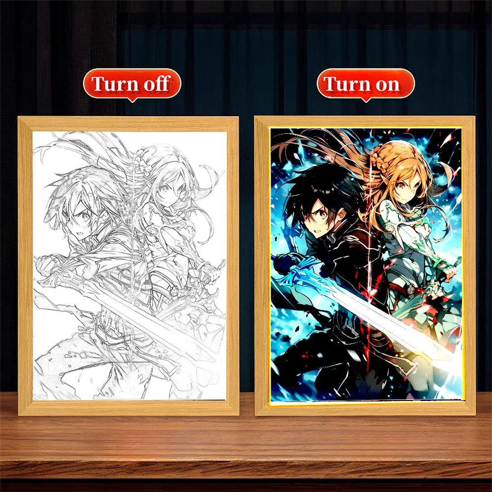 Anime Figure Sword Art Online Light Painting