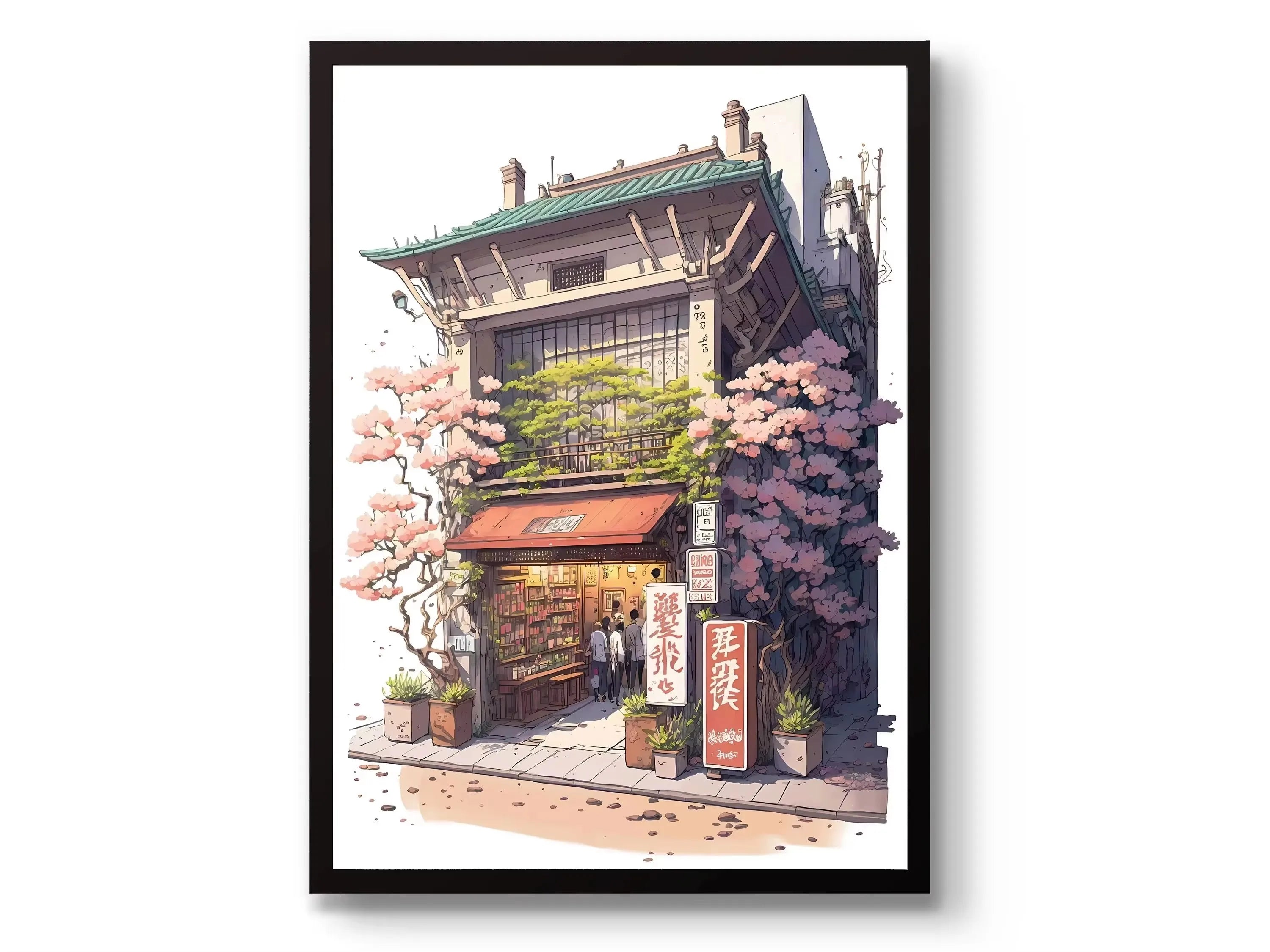 Japanese Tokyo Teahouse Canvas Print