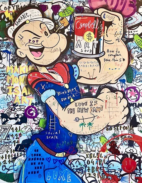 Kaws Modern Graffiti Aesthetic Wall Art